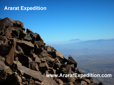 Mount Ararat from Mount Suphan summit.